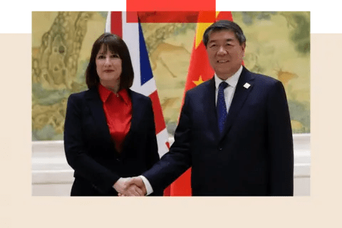 Getty Images British Chancellor of the Exchequer Rachel Reeves meets Chinese Vice Premier He Lifeng 