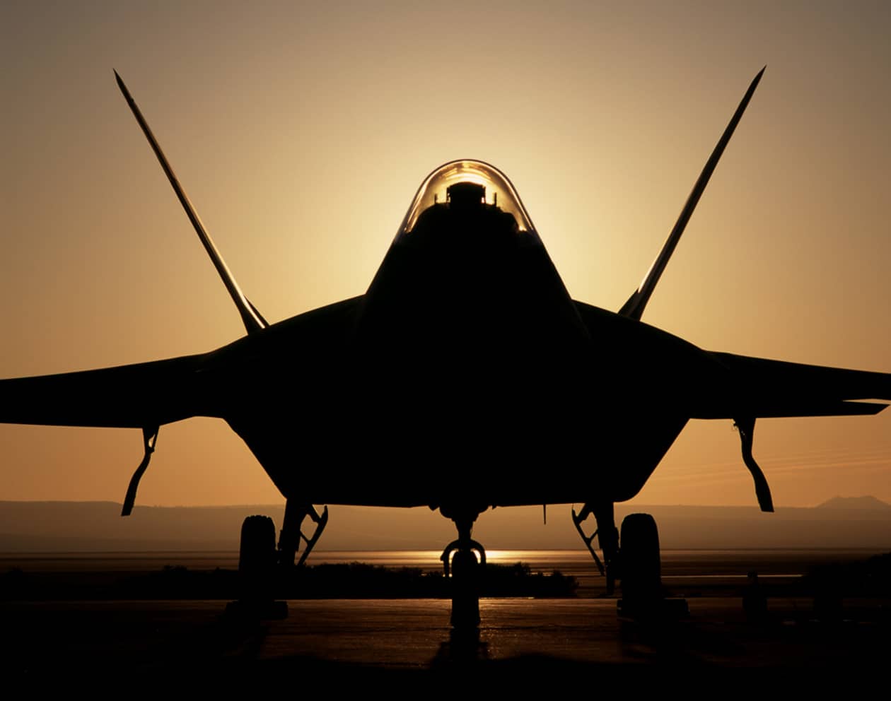 Saturday’s strikes on Iran by the U.S. and Israel will likely shine an even bigger spotlight on defense stocks. Shown: Lockheed Martin F-22 Raptor 4001 stealth fighter in file photo.