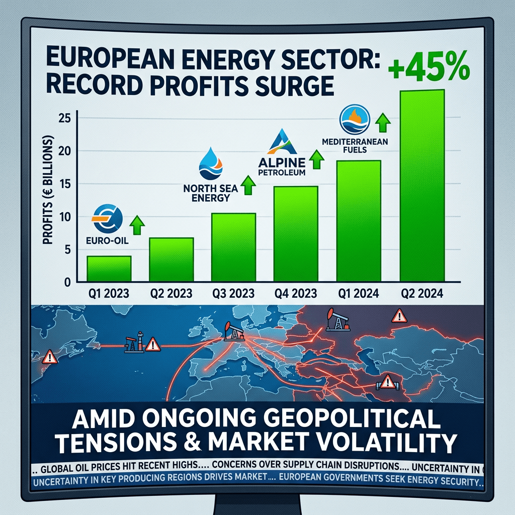 European oil company profits surge amid geopolitical tensions